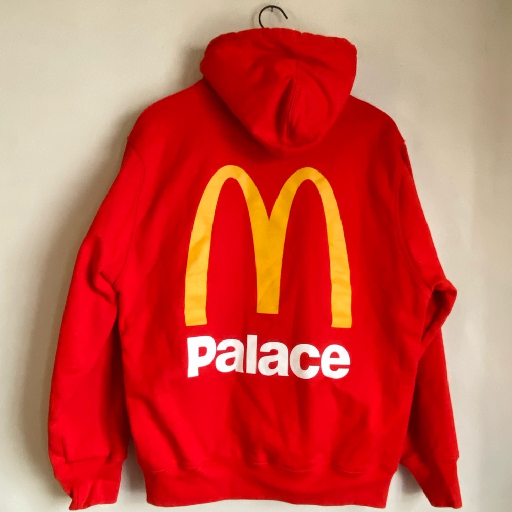 PALACE x McDonald's Logo Hoodie Red